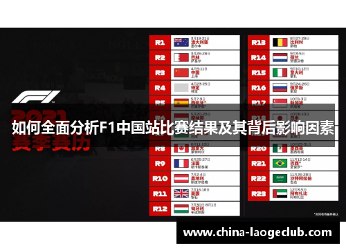 如何全面分析F1中国站比赛结果及其背后影响因素